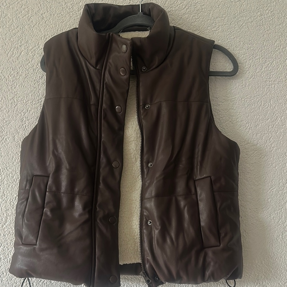 Ci Sono White Leather Jacket Sleek Durable Design